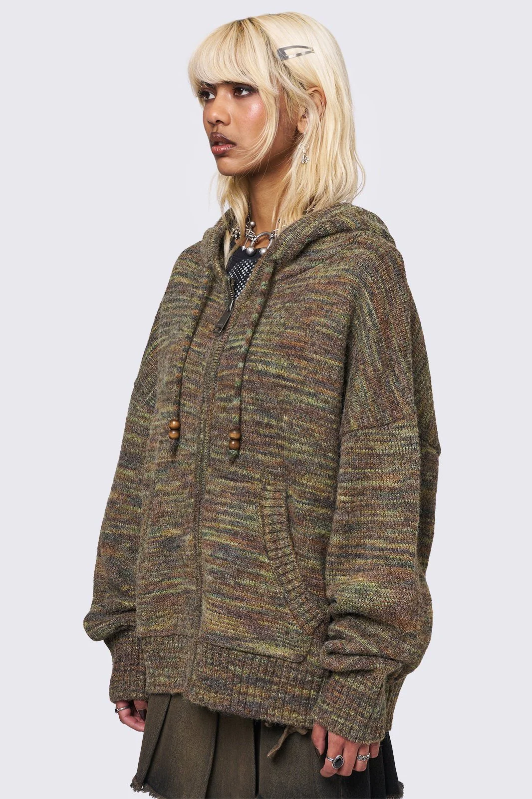 Maple Knitted Zip-Up Hoodie - Image 3