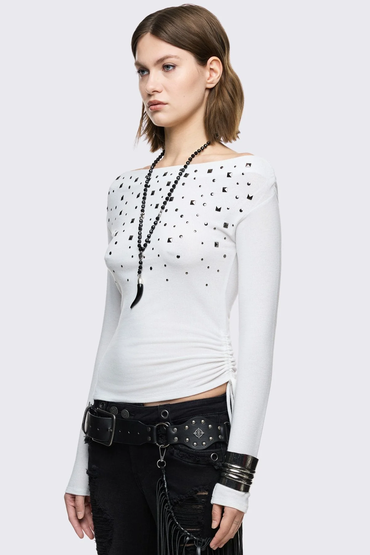 Maria White Off-Shoulder Top - Image 3