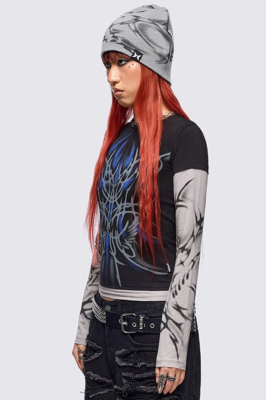 Minga x ColdF33t Layered Baby Tee - Image 3