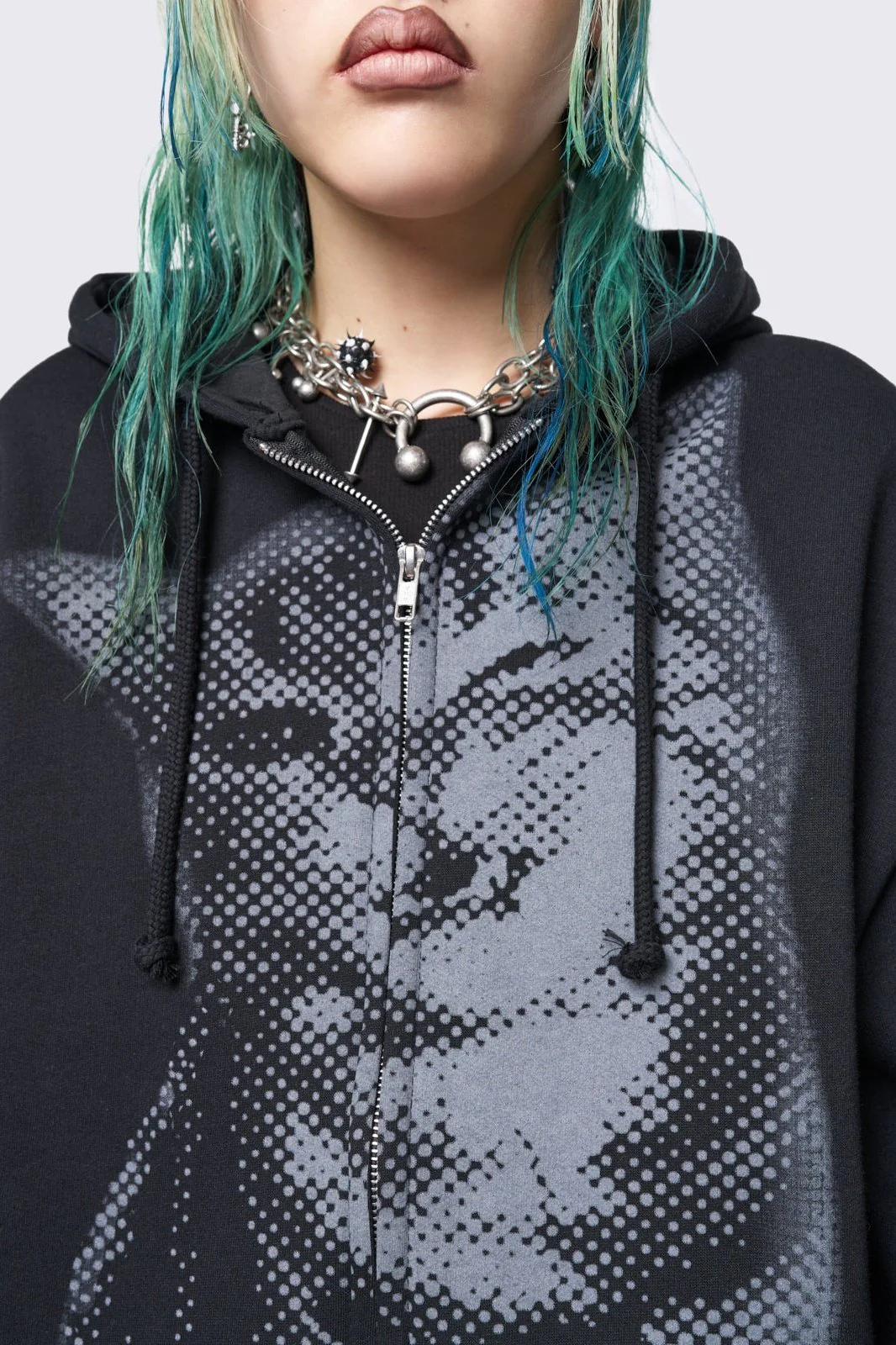 Pixel Kitty Zip Up Hoodie - Image 3