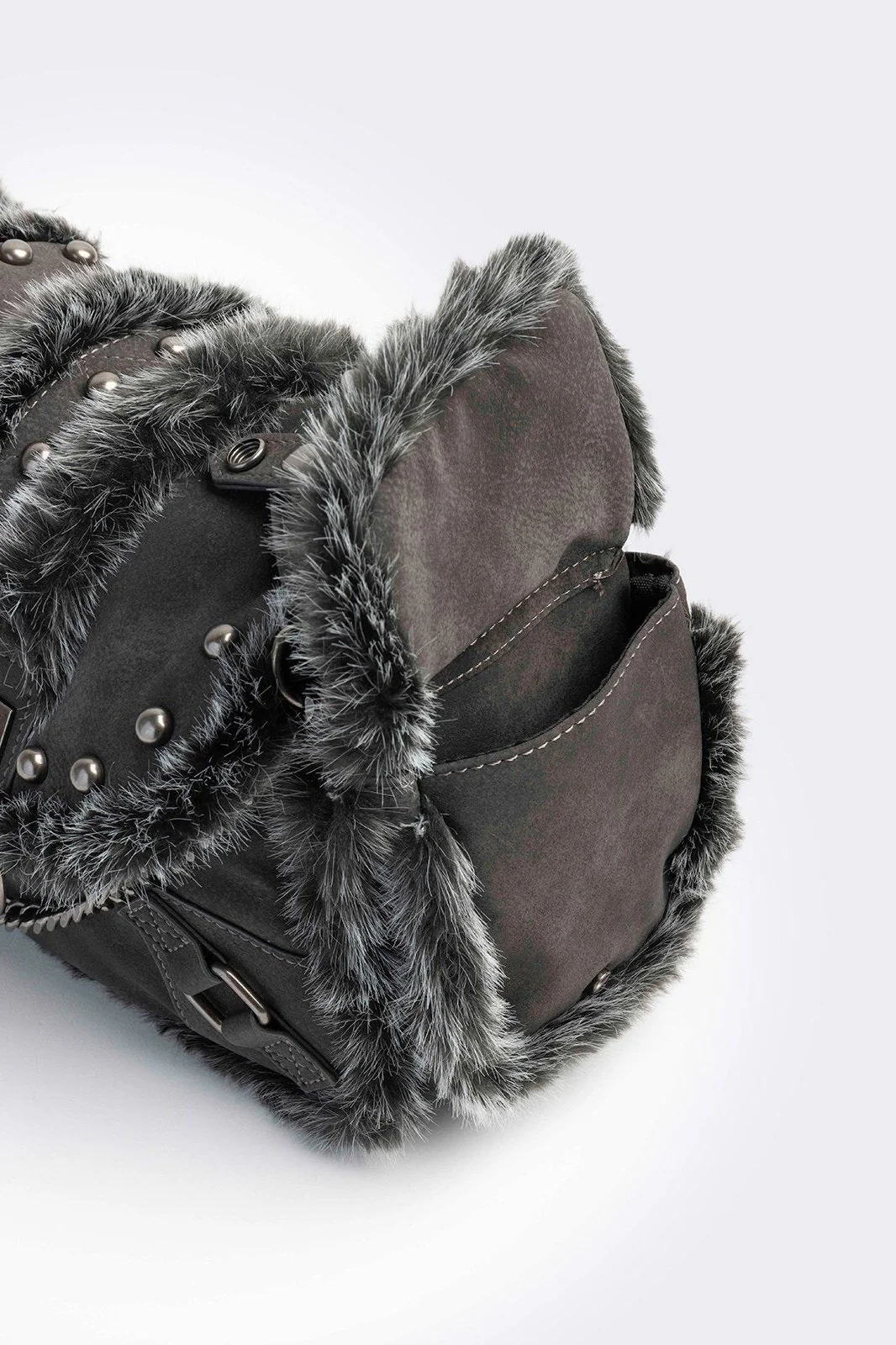 Polly Vegan Suede Shoulder Bag - Image 4