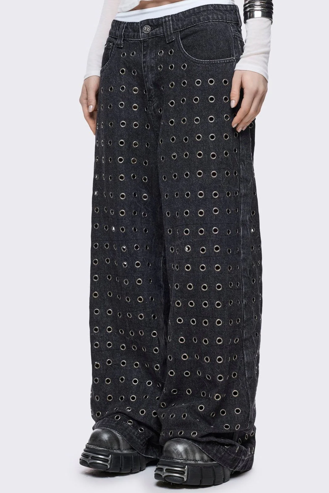 Rogue Black Baggy Jeans - Image 3