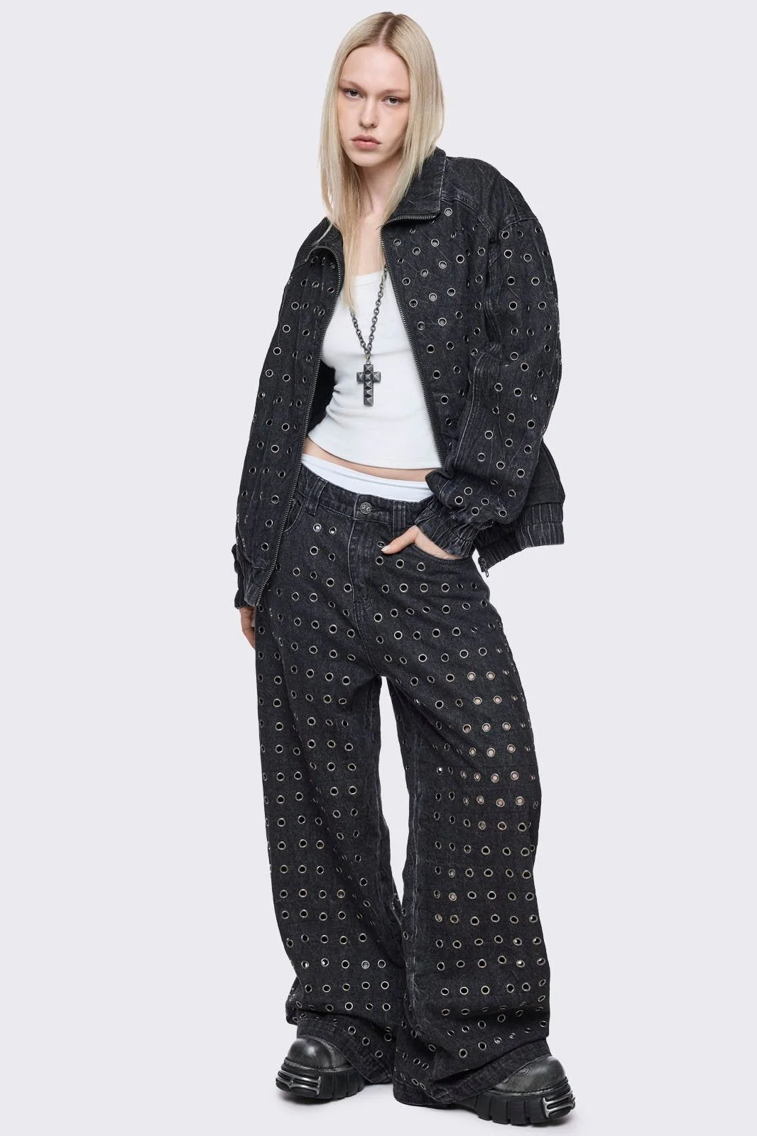 Rogue Denim Bomber Jacket - Image 4