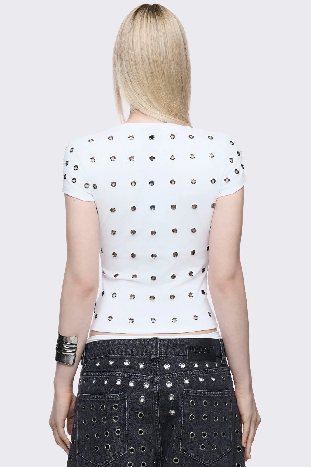Rogue White Baby Tee - Image 4