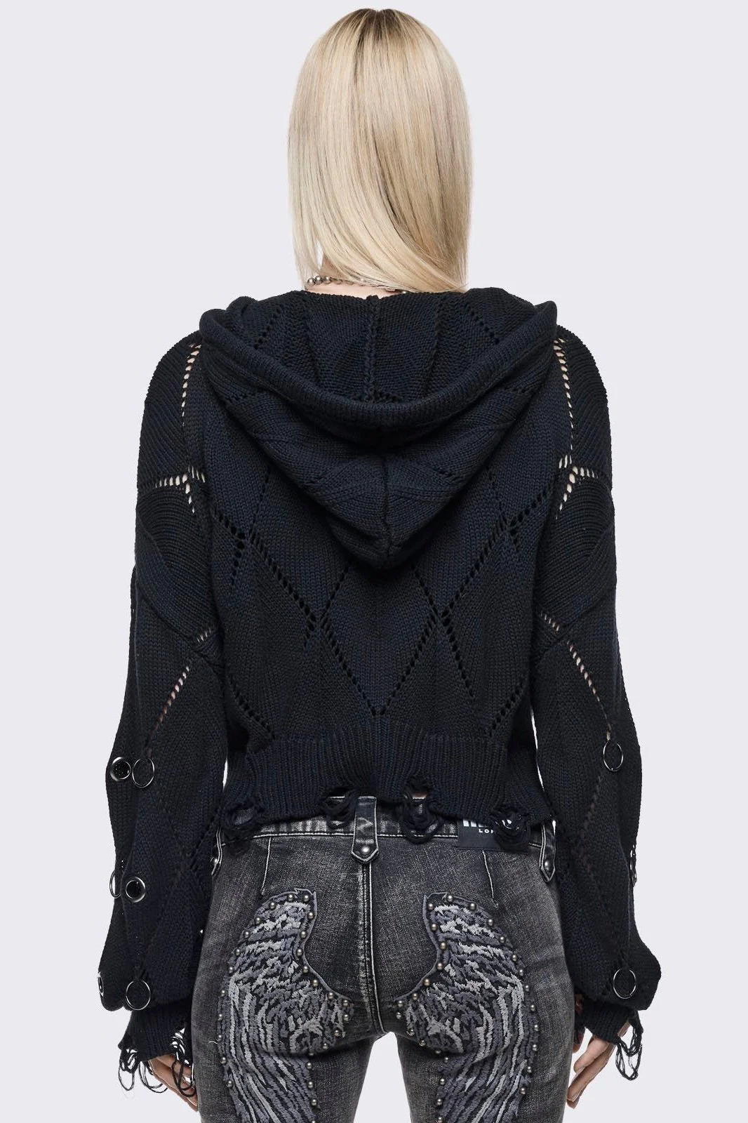 Ruin Knitted Zip-Up Hoodie - Image 5