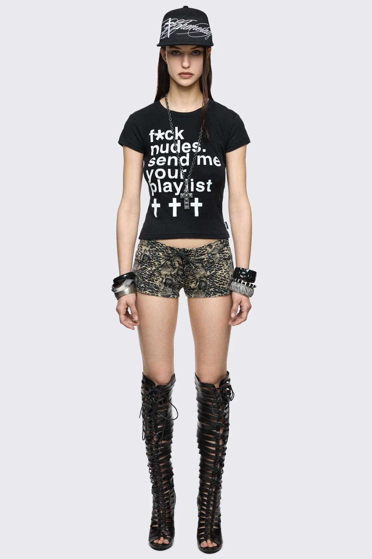 Send Me Your Playlist Baby Tee - Image 2