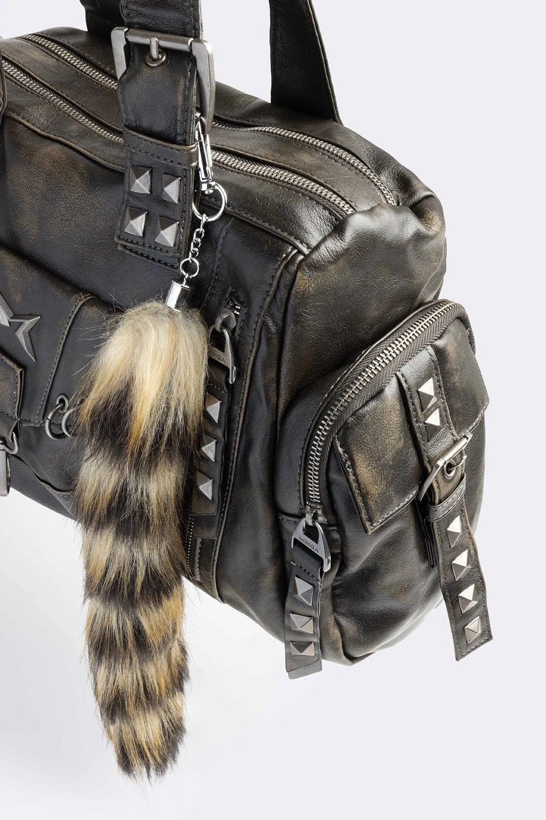 Sharp Vegan Leather Shoulder Bag - Image 3