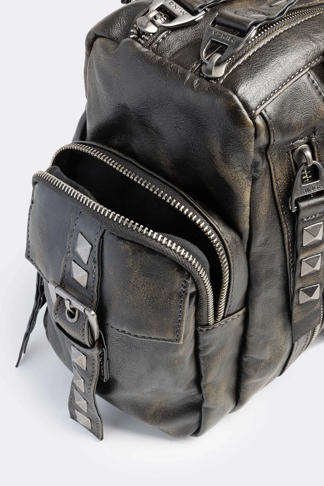 Sharp Vegan Leather Shoulder Bag - Image 5