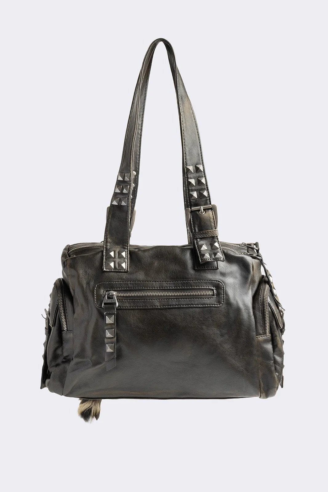 Sharp Vegan Leather Shoulder Bag - Image 6