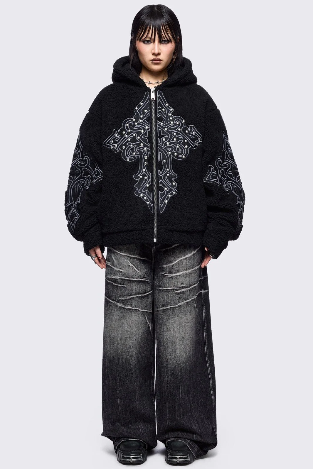 Sinner Black Borg Jacket - Image 2