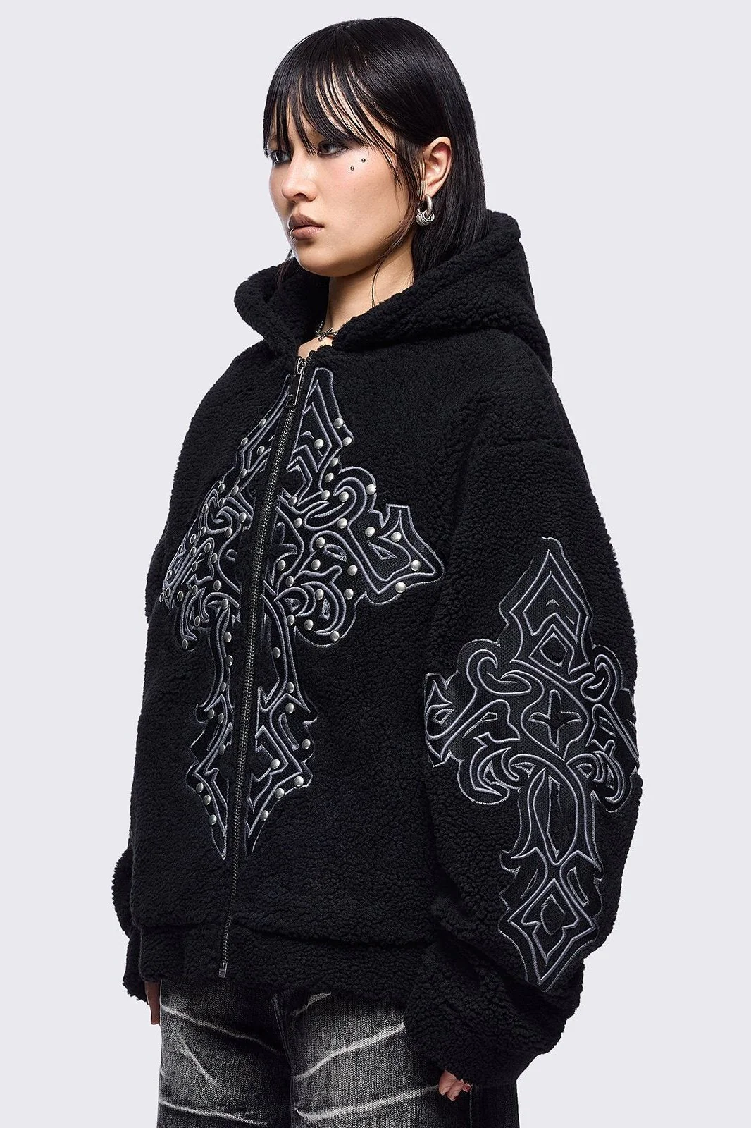 Sinner Black Borg Jacket - Image 3