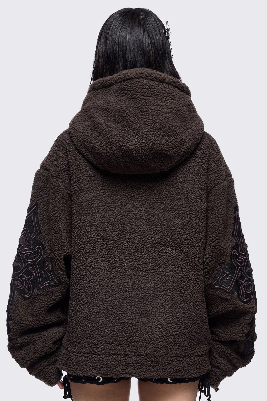 Sinner Brown Borg Jacket - Image 4