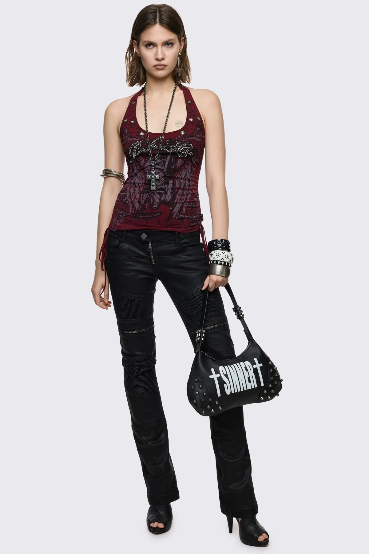 Sinner Vegan Shoulder Bag - Image 7