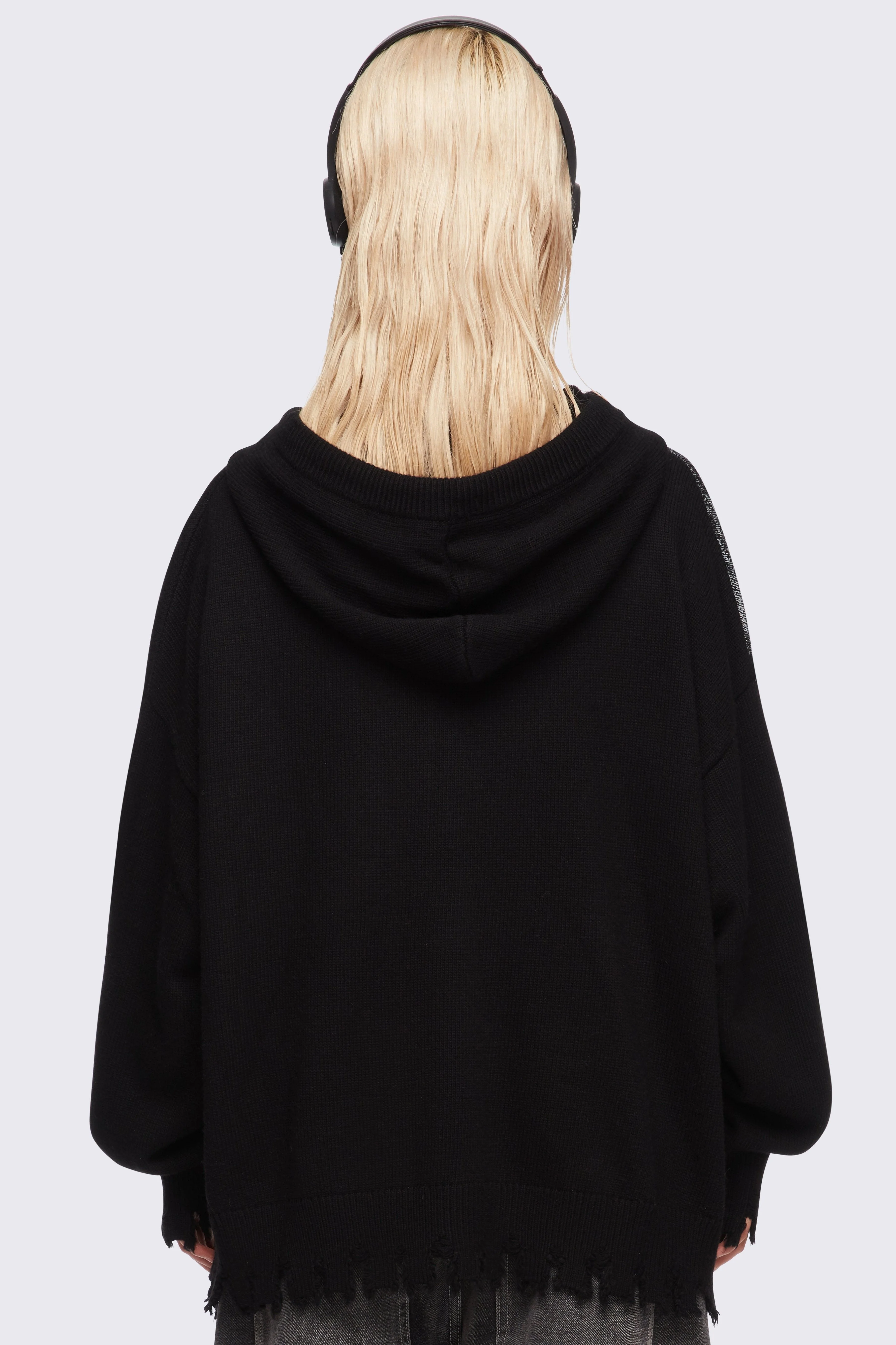 Skull Crusher Knitted Zip-Up Hoodie - Image 4