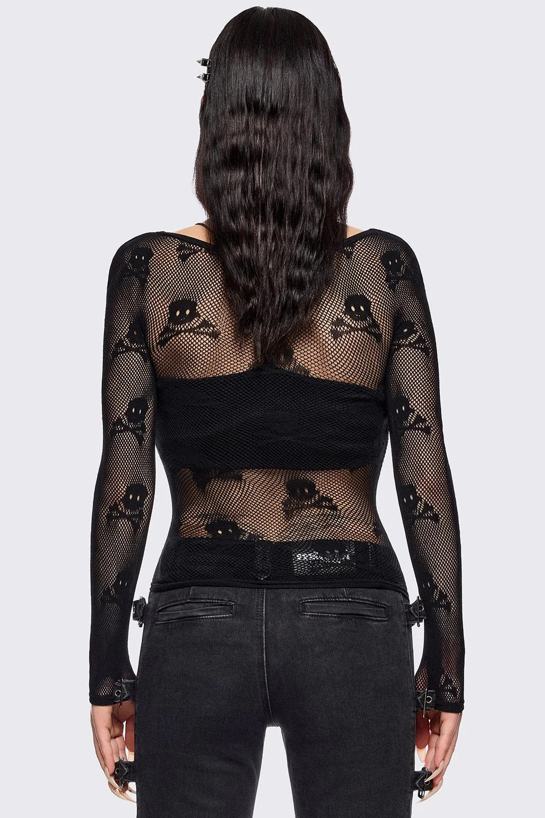 Skull Fishnet Top - Image 3