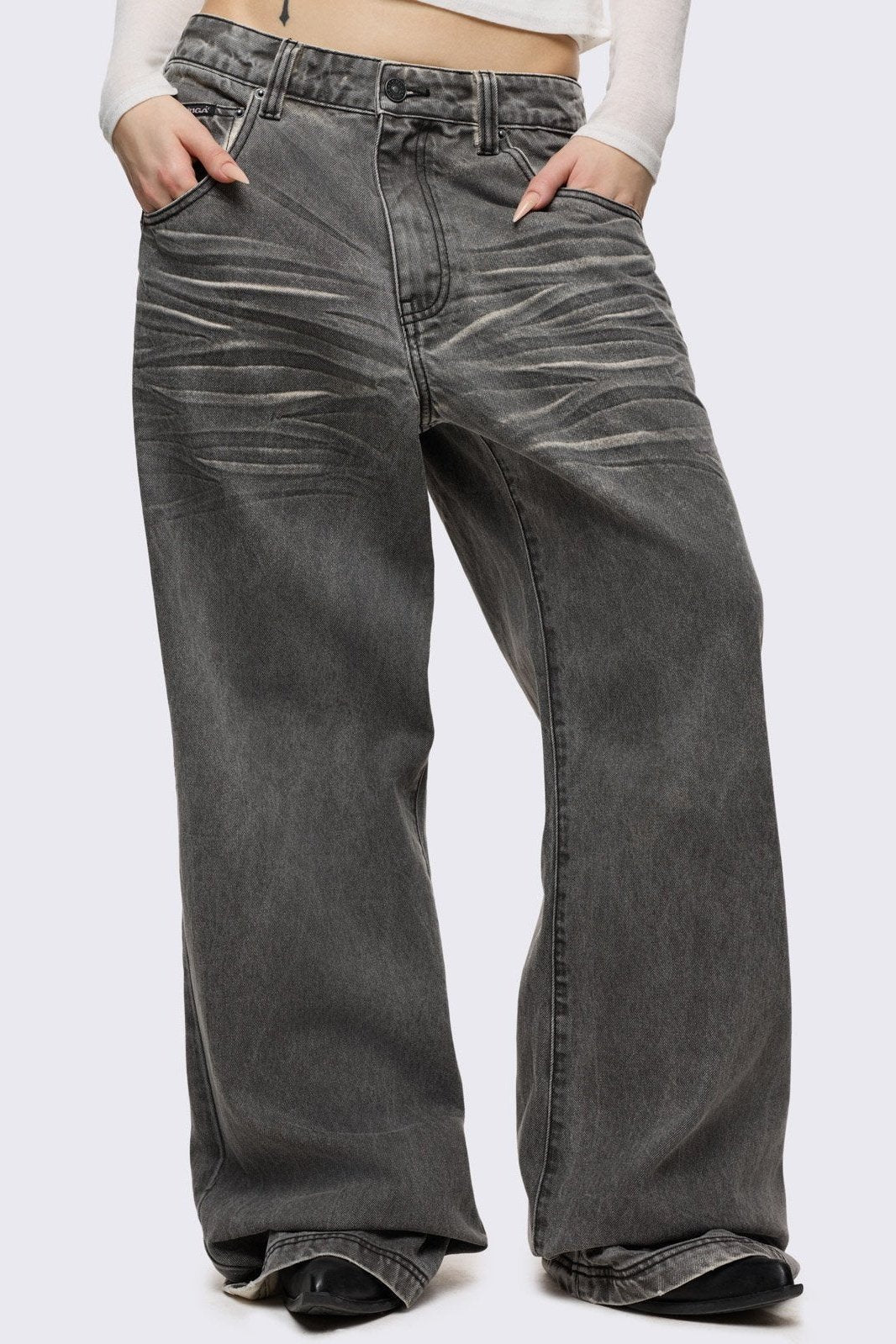 Smoke Baggy Jeans - Image 3