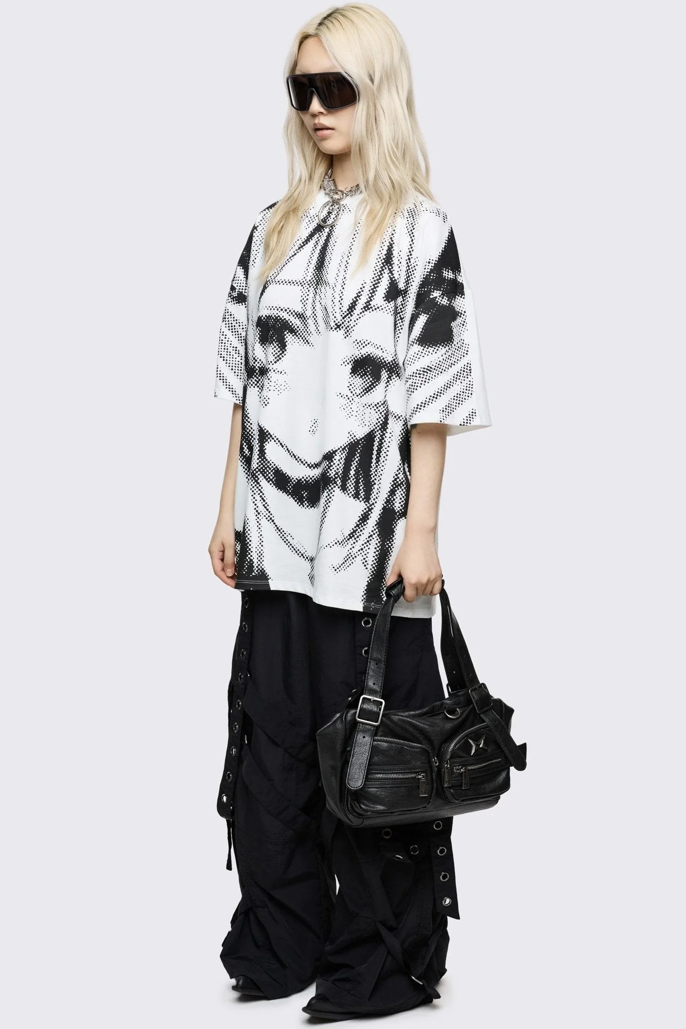 Soot Vegan Leather Shoulder Bag - Image 5