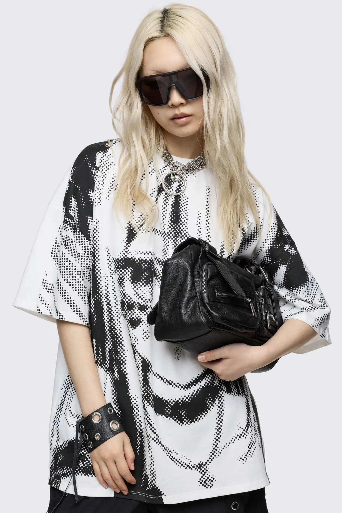 Soot Vegan Leather Shoulder Bag - Image 7