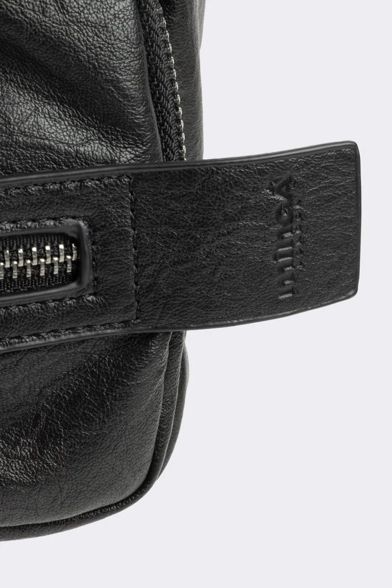 Soot Vegan Leather Shoulder Bag - Image 9