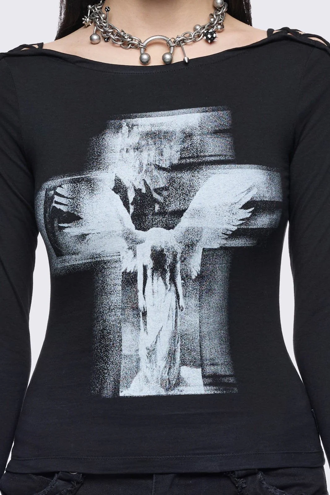 Tenebris Lace-Up Top - Image 4