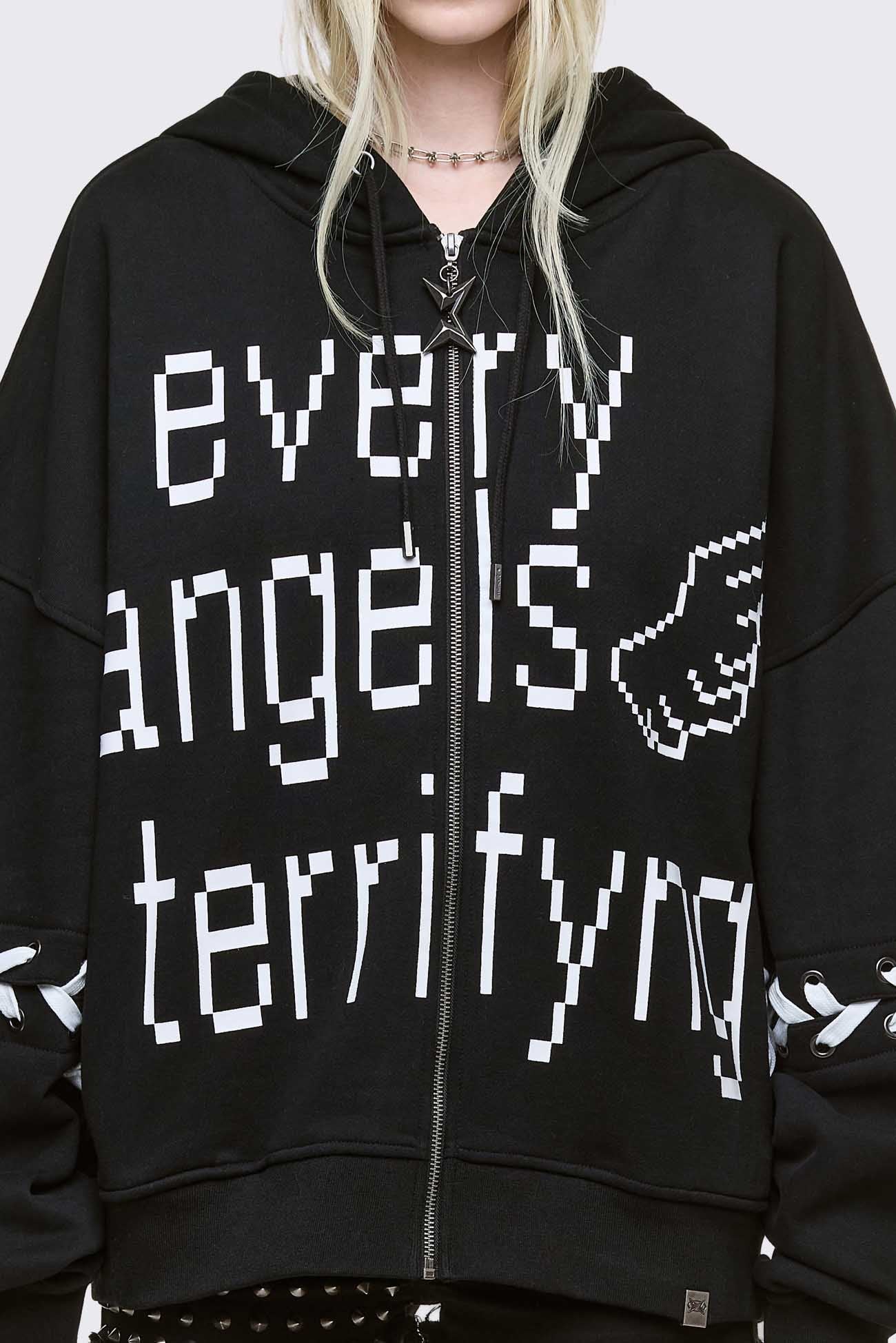 Terrifying Angels Zip Up Hoodie - Image 3
