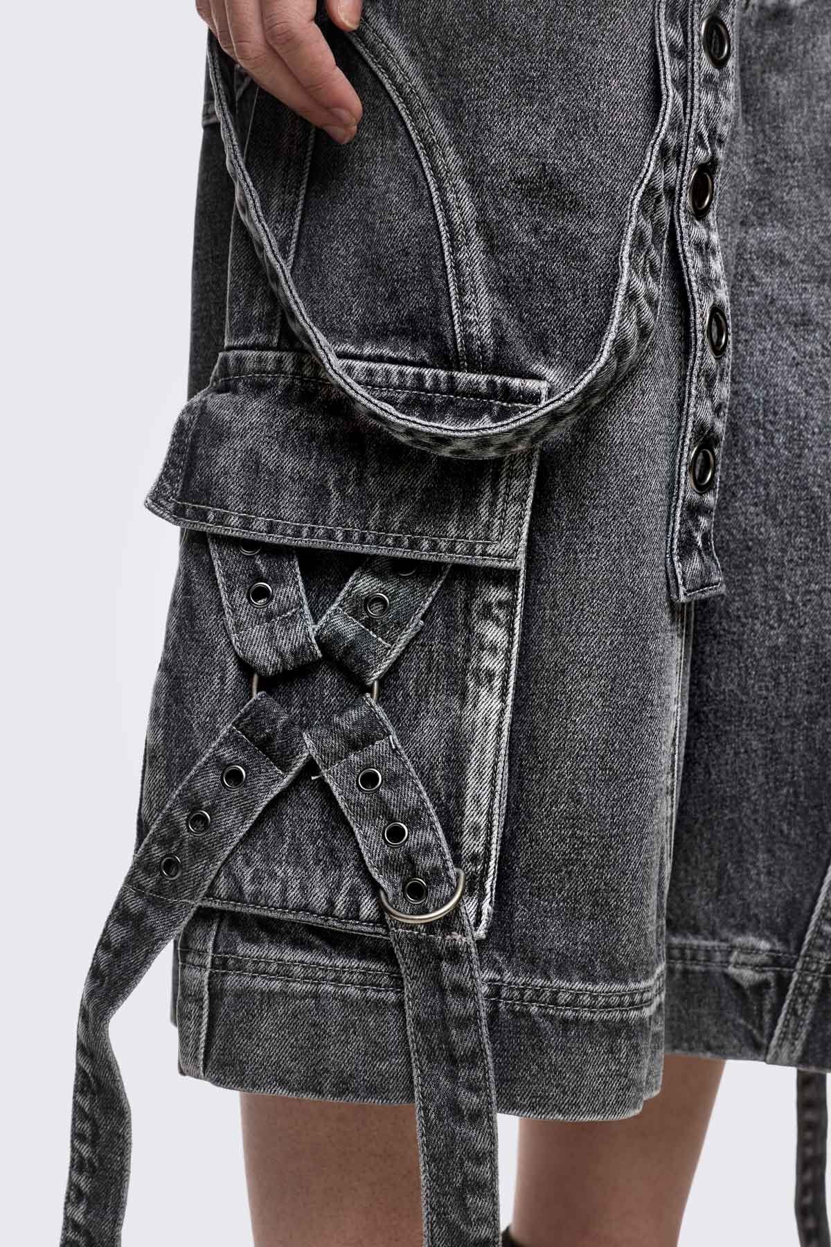 Trek Grey Washed Jort - Image 3