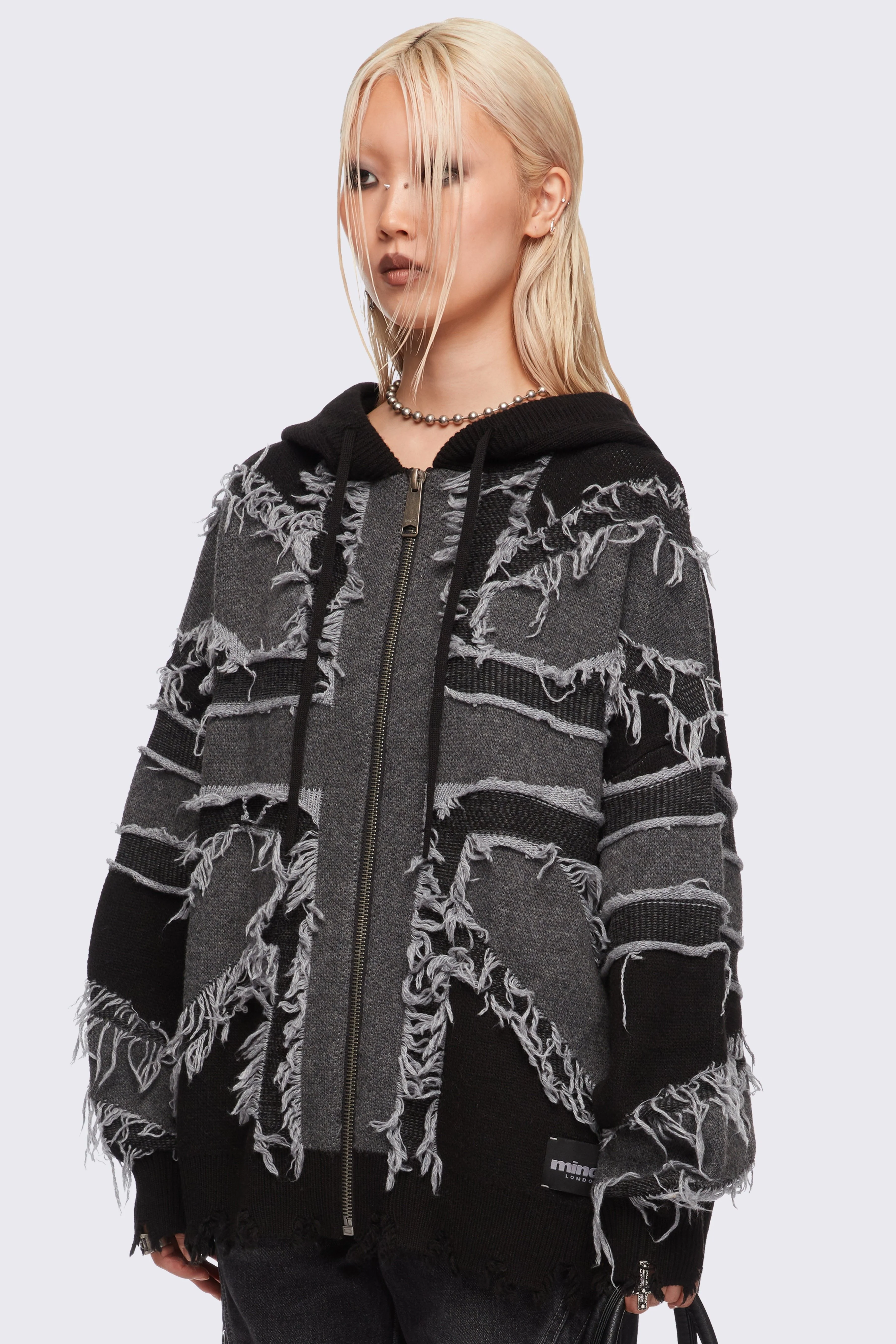 Union Jack Knitted Zip-Up Hoodie - Image 3