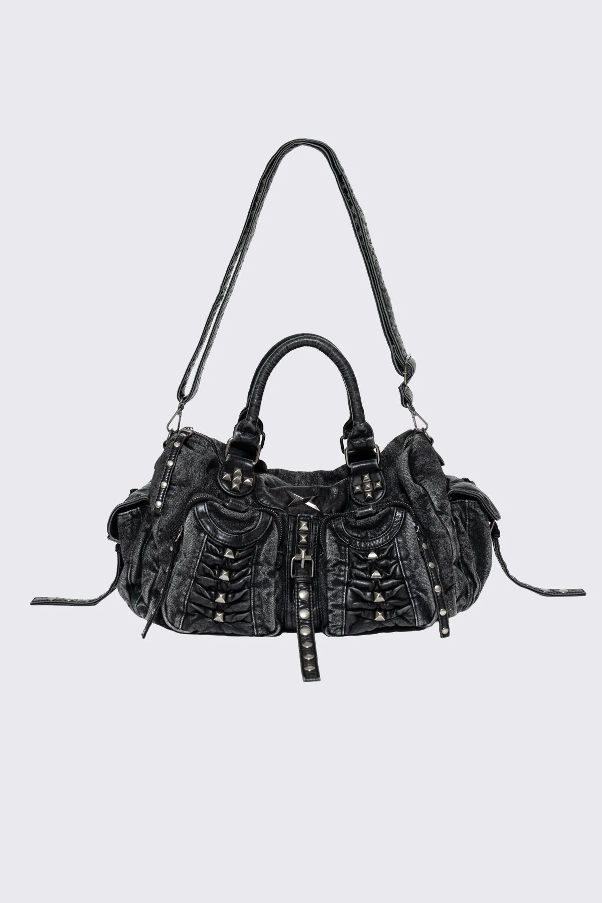 Vicious Denim Shoulder Bag - Image 6