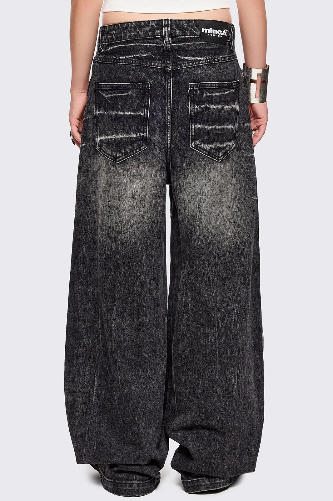 Volt Black Baggy Jeans - Image 3
