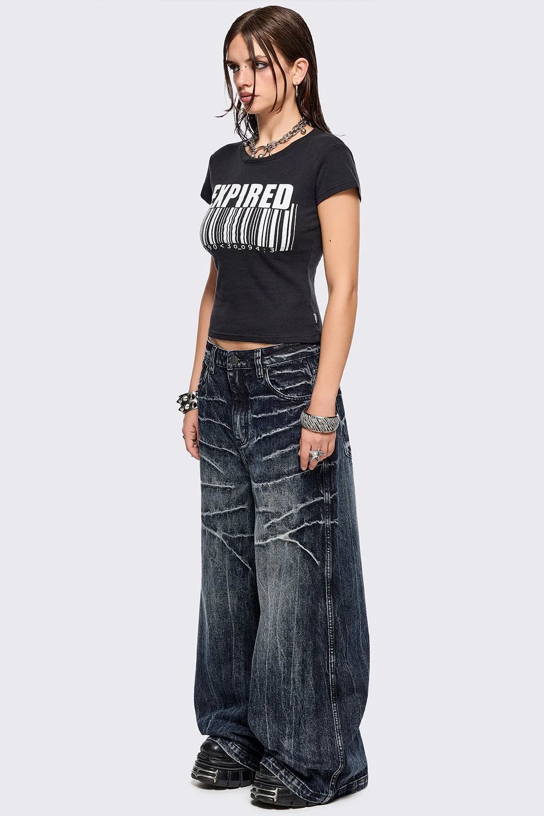Volt Blue Baggy Jeans - Image 4