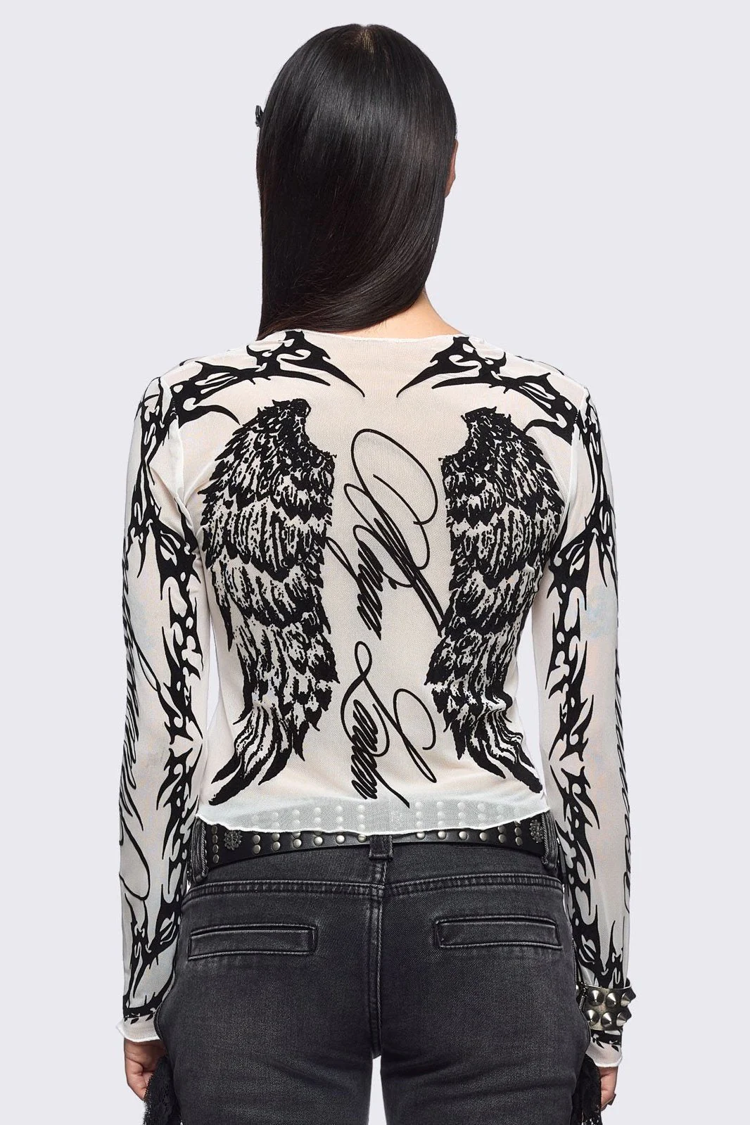 Wing It White Mesh Top - Image 3
