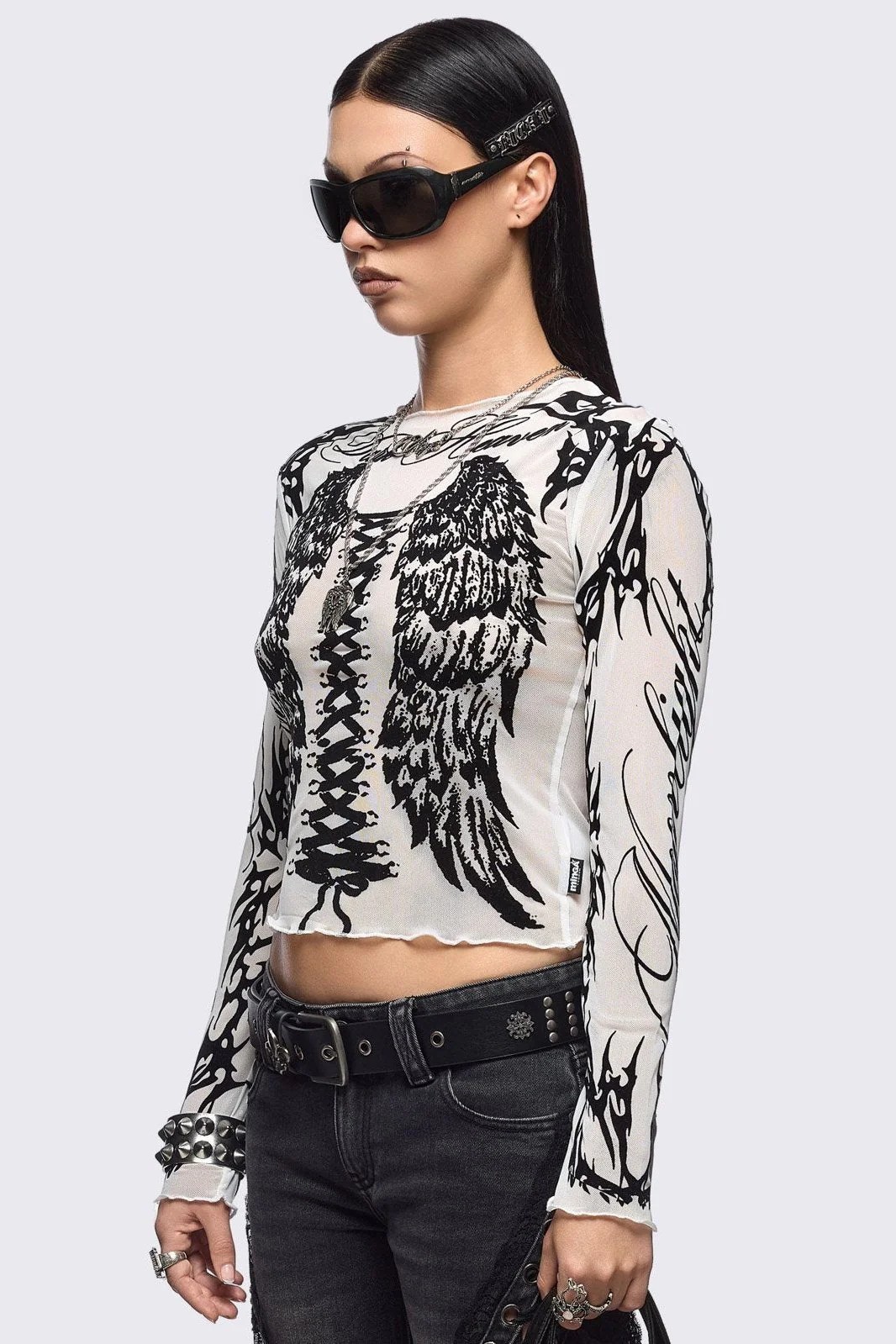 Wing It White Mesh Top - Image 4