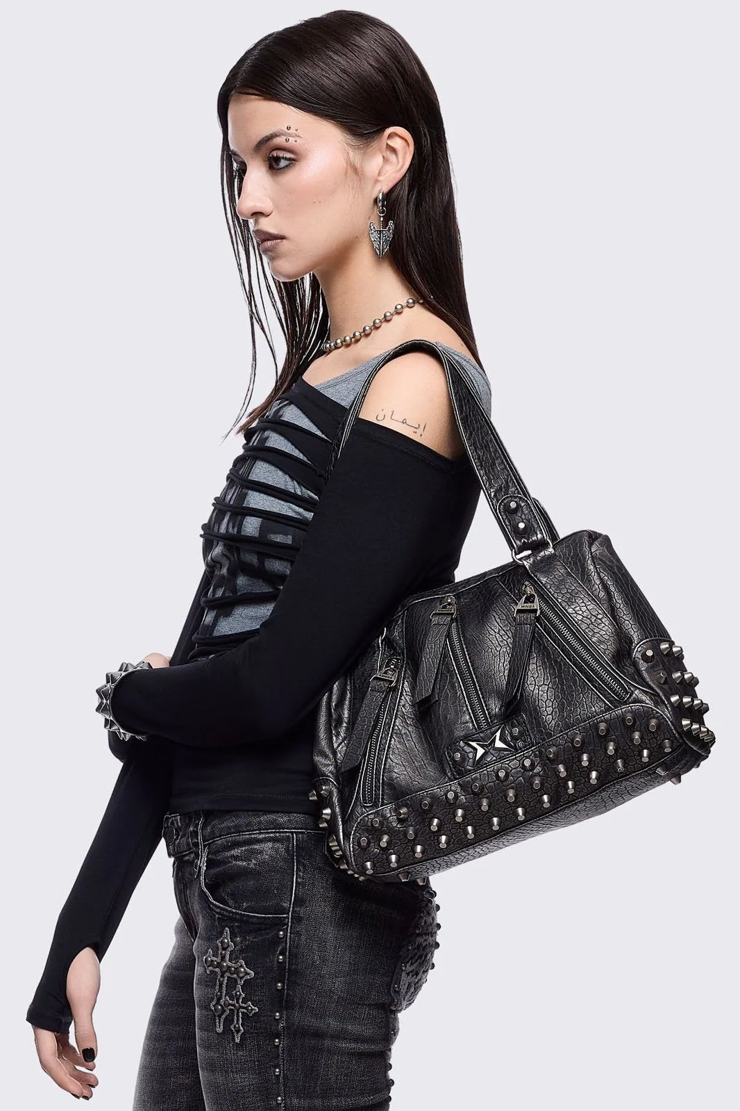 Xena Vegan Leather Shoulder Bag - Image 2