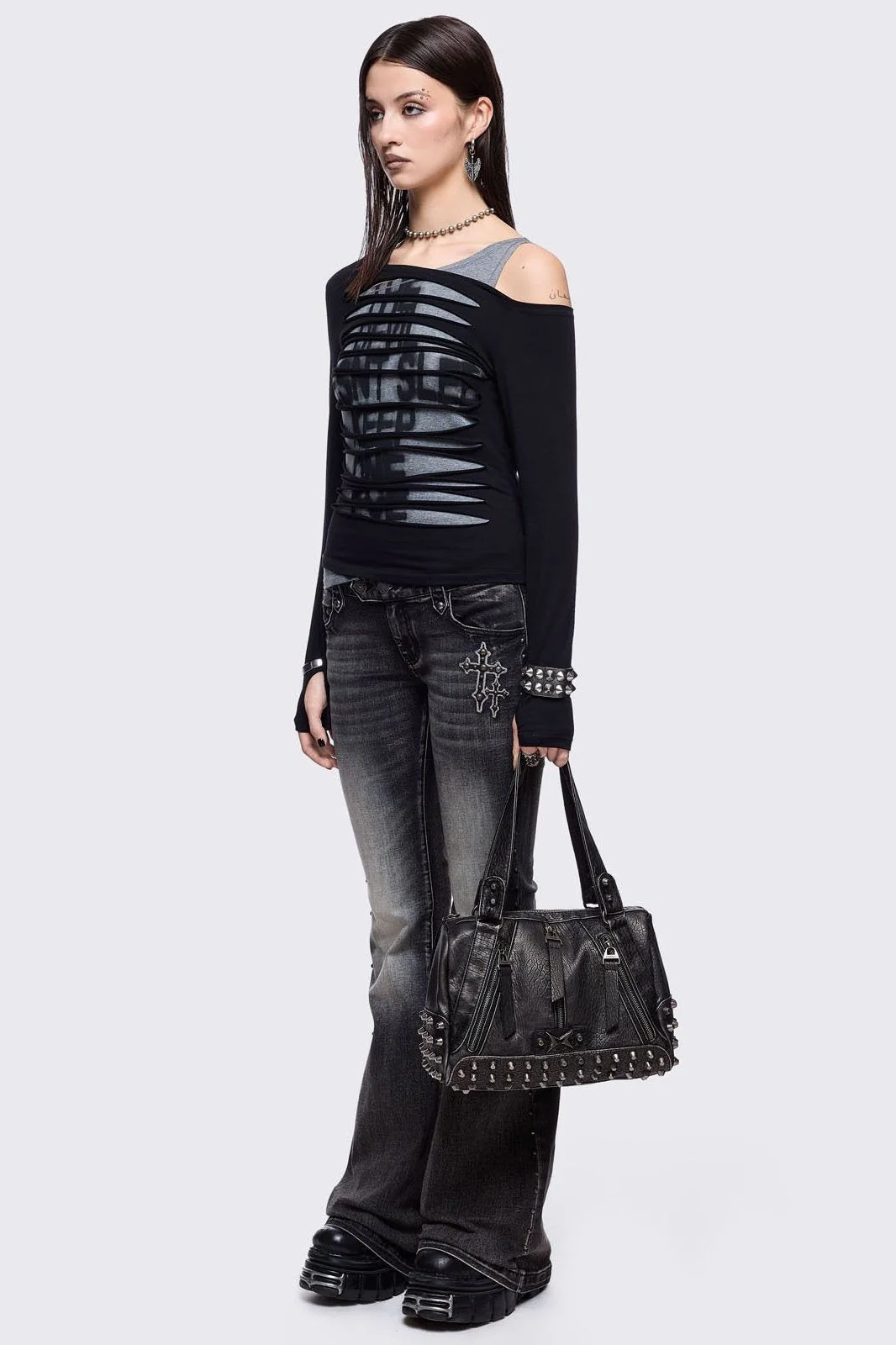 Xena Vegan Leather Shoulder Bag - Image 6